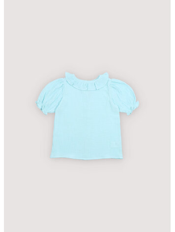 The New Society Campanilla Blouse - Blue Glow