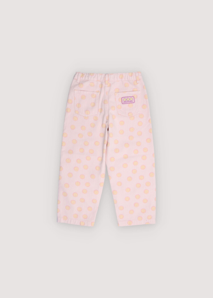 The New Society Smiley Denim Pant - Smiley Print