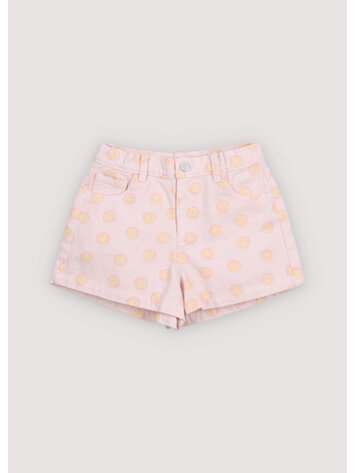 The New Society Smiley Denim Short - Smiley Print