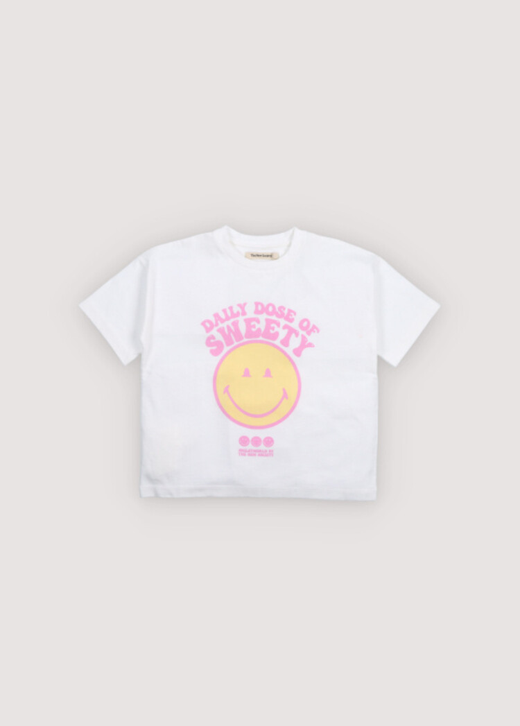 The New Society Smiley T-Shirt - Smiley Pure Cloud
