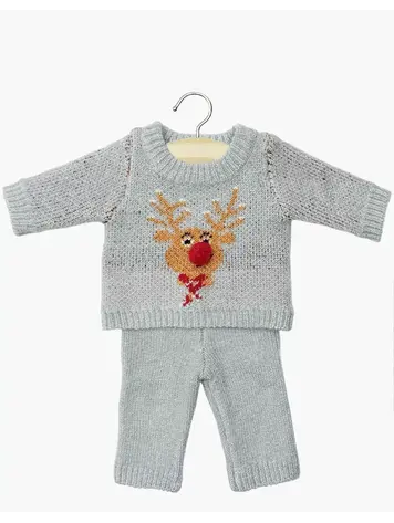 Minikane Tricotset Petit Renne Silver – 2-delig