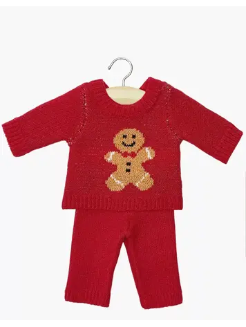 Minikane Red Gingerbread 2-Piece Knit Set