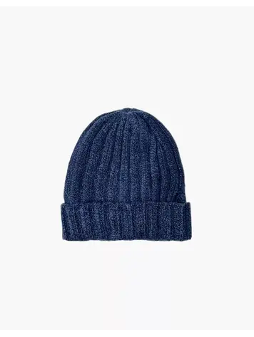 Minikane Barry Blue Denim Knit Bonnet