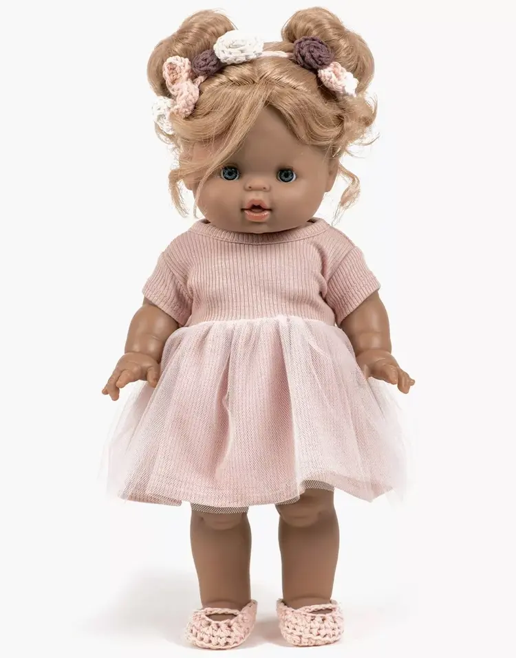 Minikane Rosana Short-Sleeved Tutu In Petal Pink