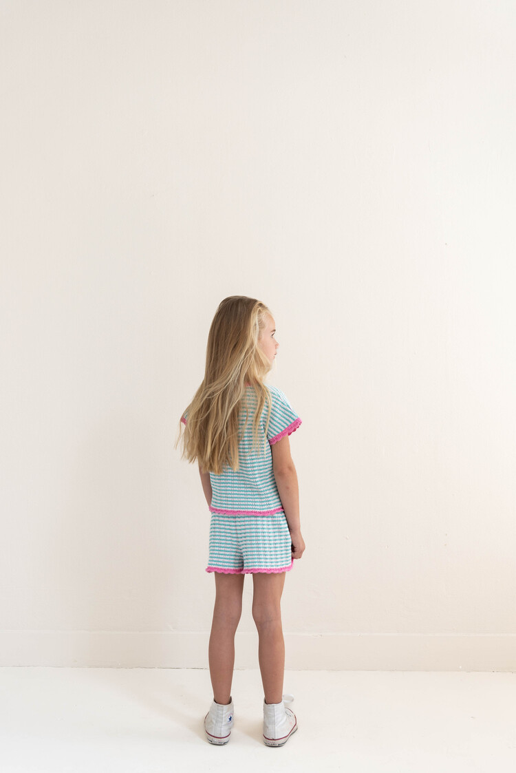 Jenest Lara Shorts - Fresh Green Blossom Pink