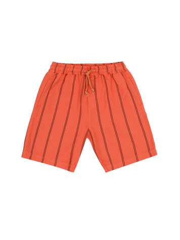 Jenest Knox Shorts - Coral Orange Stripe