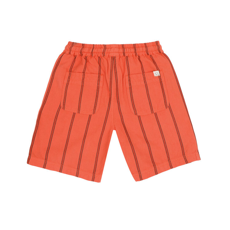 Jenest Knox Shorts - Coral Orange Stripe