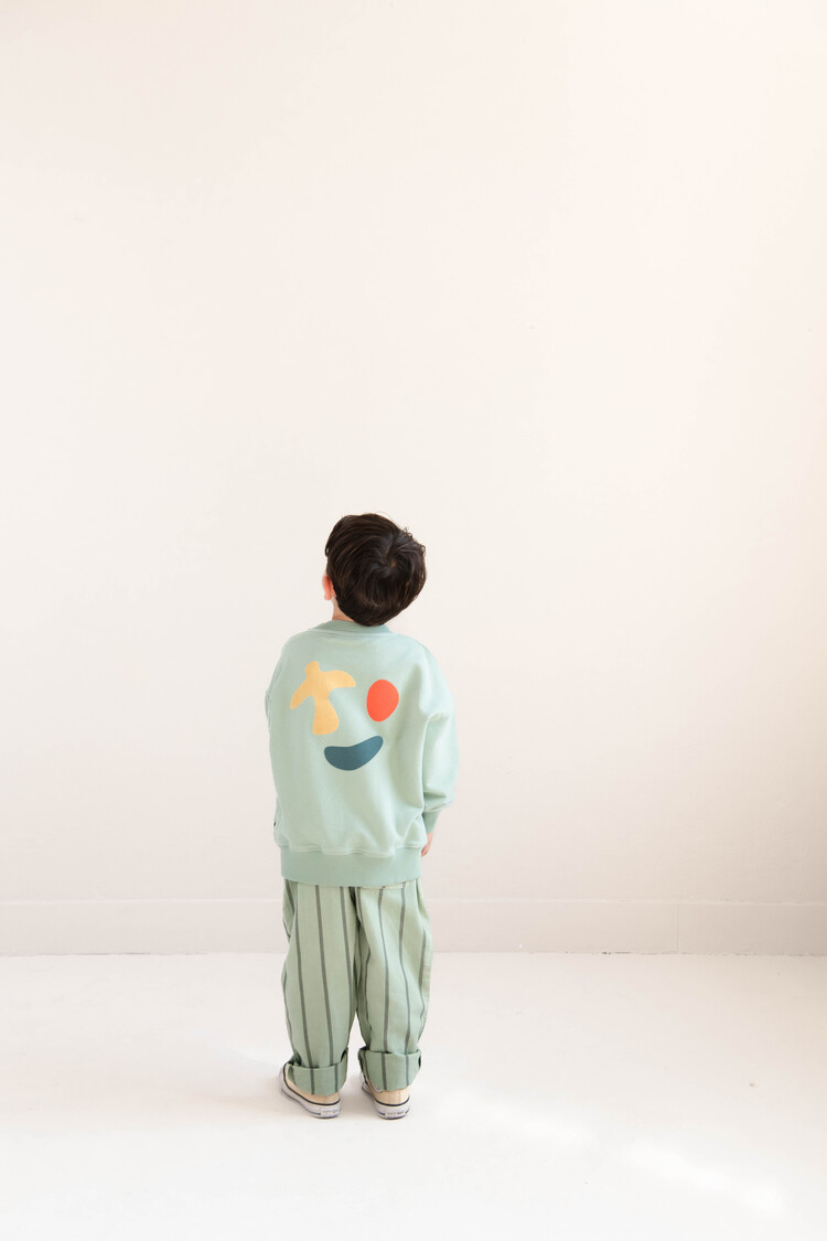 Jenest Happy Bird Sweater - Sage Green