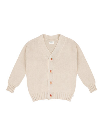 Jenest Face Cardigan - Stone Beige