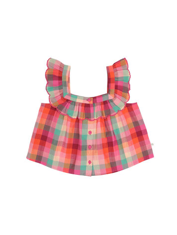 Jenest Didi Top - Fuchsia Multi Check