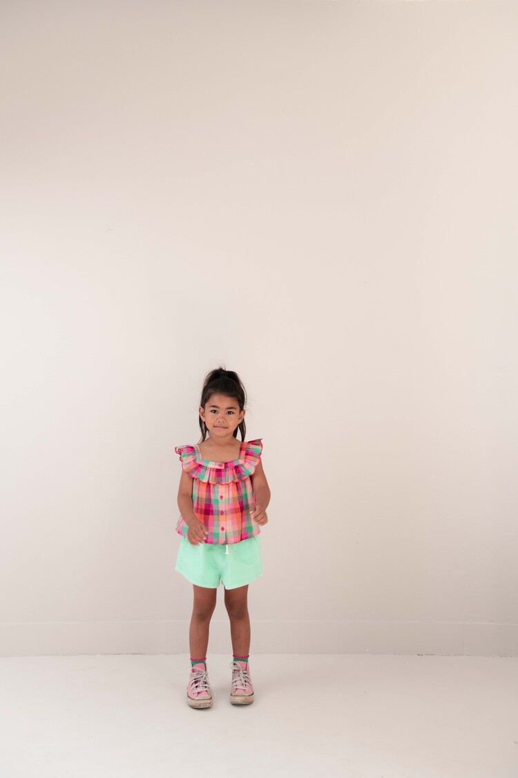 Jenest Didi Top - Fuchsia Multi Check