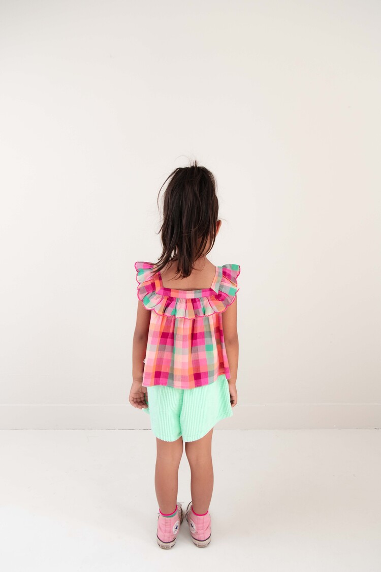 Jenest Didi Top - Fuchsia Multi Check