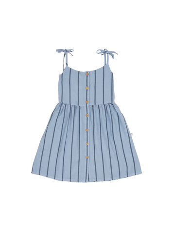 Jenest Bonne Dress - Water Blue Stripe