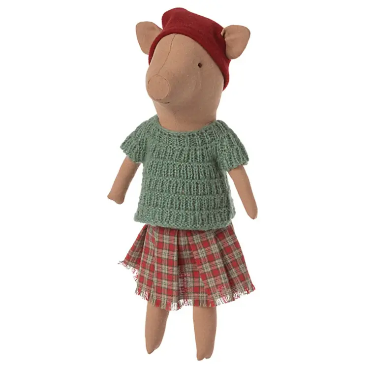 Maileg Christmas Pig, Medium - Girl