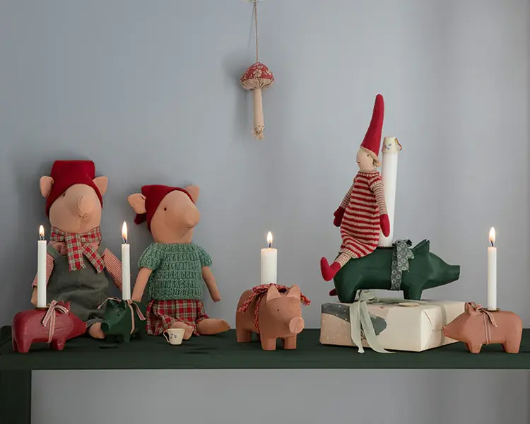 Maileg Christmas Pig, Medium - Girl