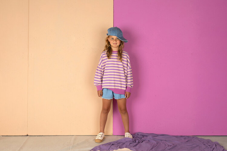 Nixnut Rel Sweater - Iris Stripe