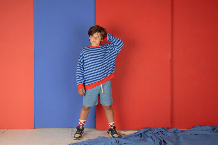 Nixnut Rel Sweater - Azul Stripe