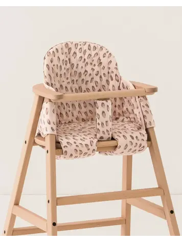 Nobodinoz Growing Green High Chair Cushion - Leonie Latte