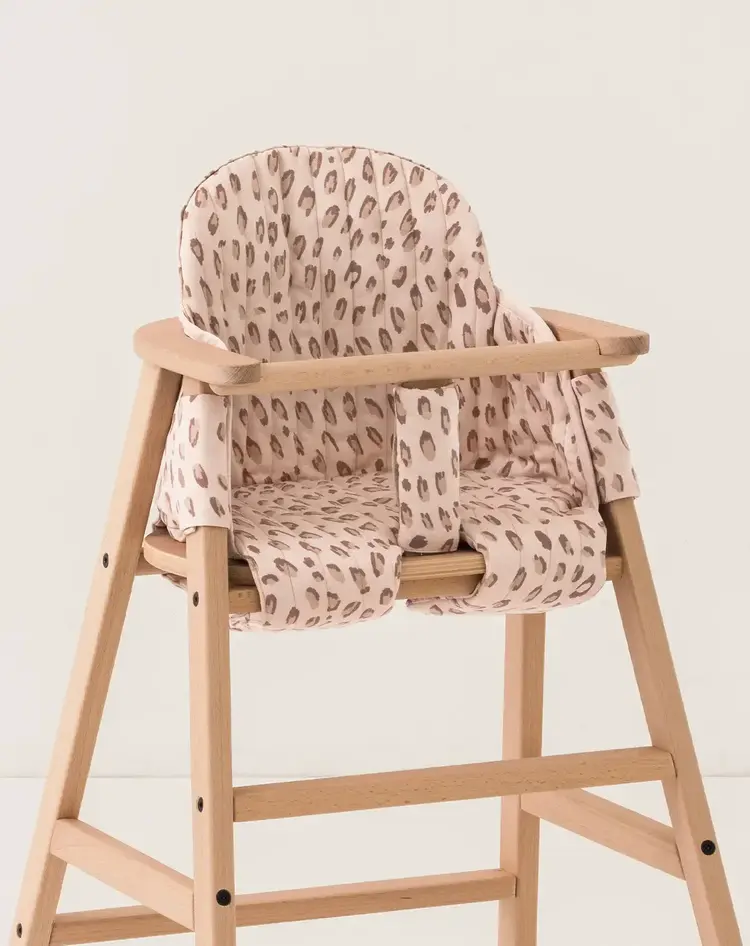 Nobodinoz Growing Green High Chair Cushion - Leonie Latte