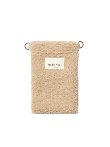 Studio Noos Phone Bag - Ecru Teddy