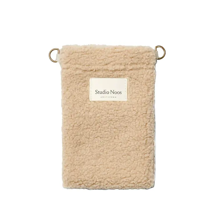 Studio Noos Telefoontasje - Ecru Teddy