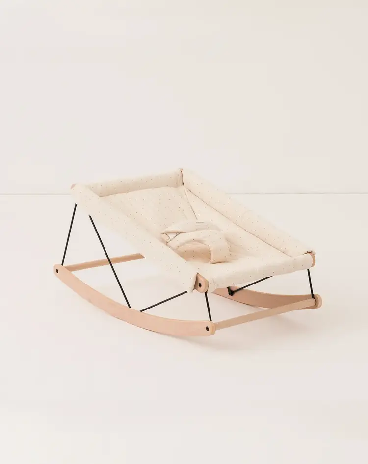 Nobodinoz Kit Growing Green Bouncer - Honey Sweet Dots/Natural