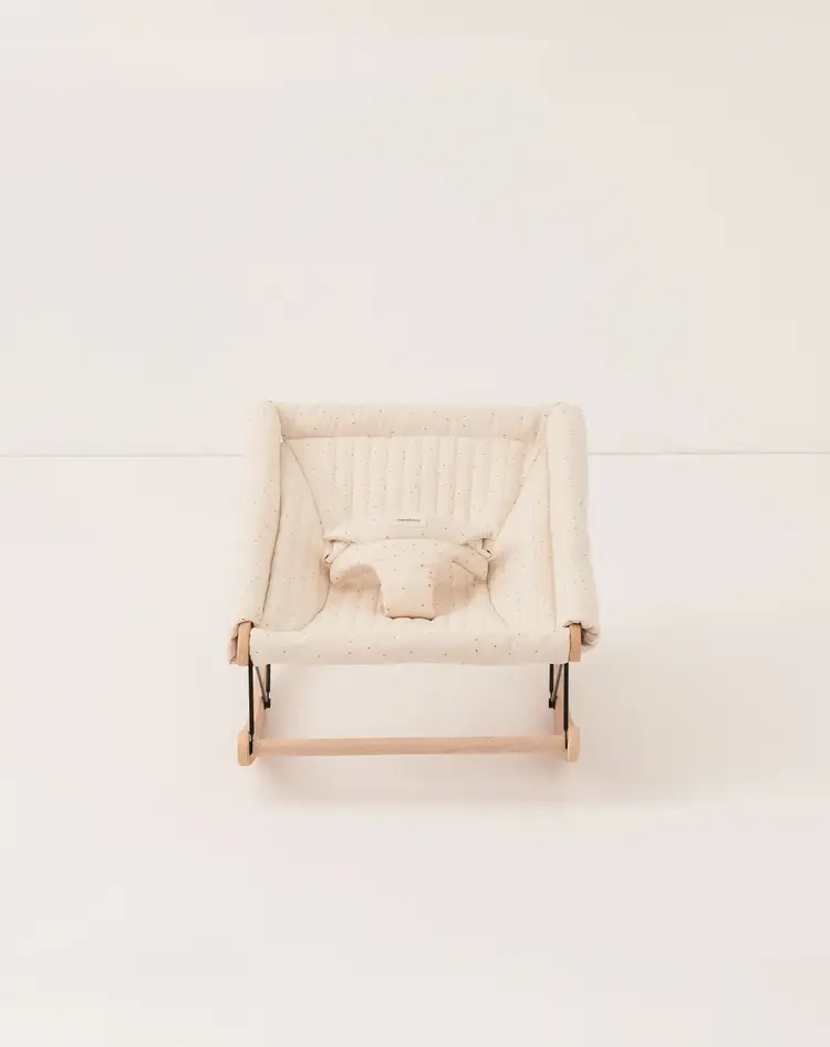 Nobodinoz Kit Growing Green Bouncer - Honey Sweet Dots/Natural