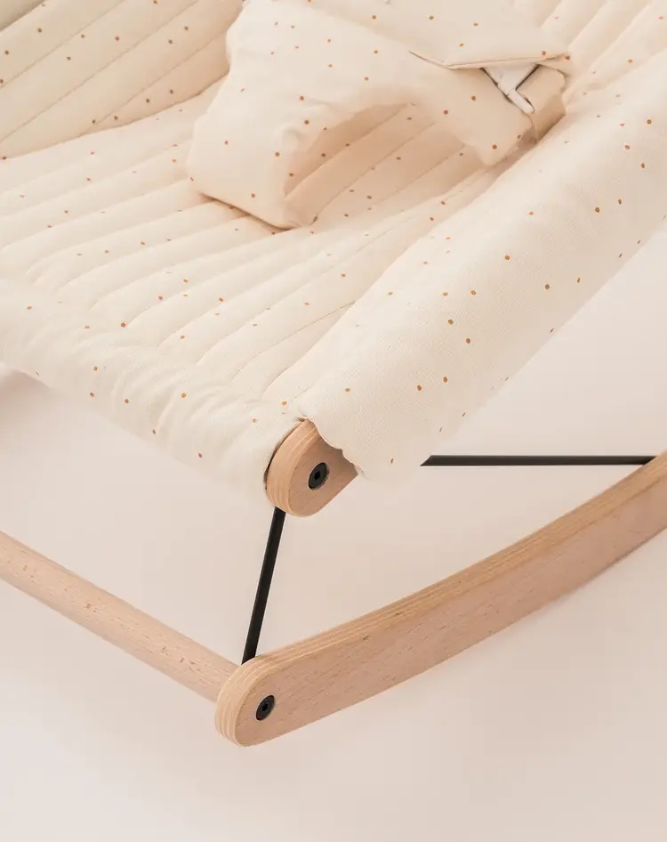 Nobodinoz Kit Growing Green Bouncer - Honey Sweet Dots/Natural