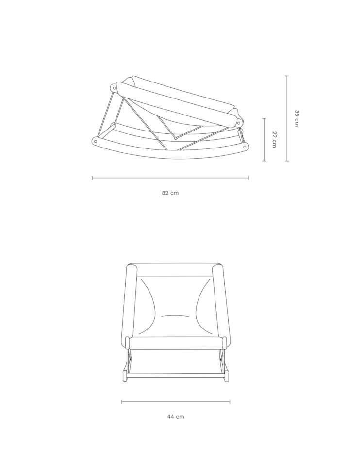 Nobodinoz Kit Growing Green Bouncer - Honey Sweet Dots/Natural