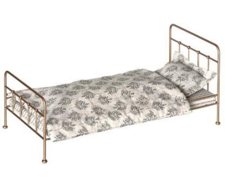 Maileg Vintage Bed, Medium - Gold
