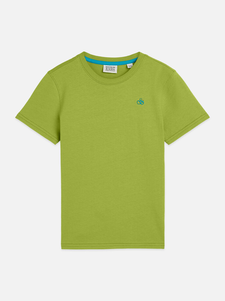 Scotch & Soda Seasonal Core Chest T-shirt - Spinach Green