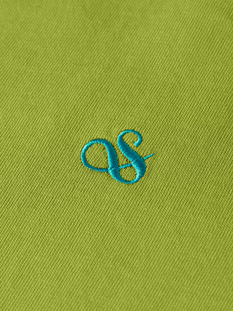 Scotch & Soda Seasonal Core Chest T-shirt - Spinach Green