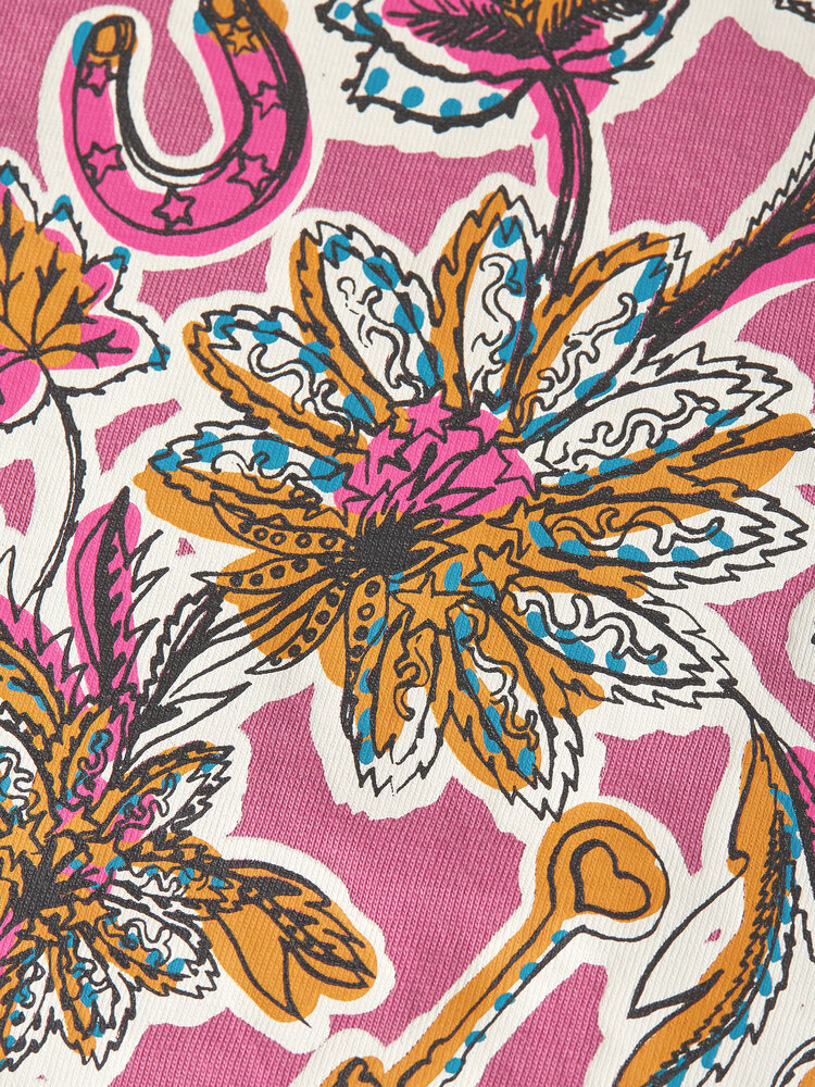 Scotch & Soda Front Artwork T-shirt - Rose Violet