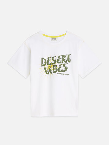 Scotch & Soda Front Artwork T-shirt - Bright White
