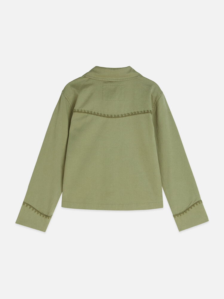 Scotch & Soda Embroidered Jacket - Oil Green