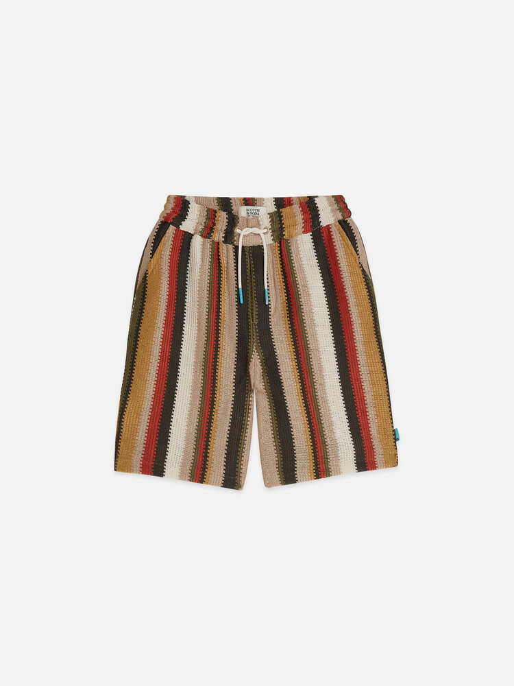 Scotch & Soda Striped Shorts - Multi Color Stripe