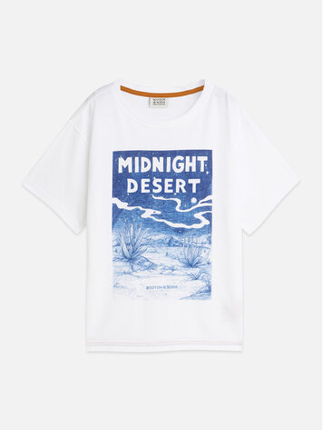 Scotch & Soda Front Artwork T-shirt - Bright White