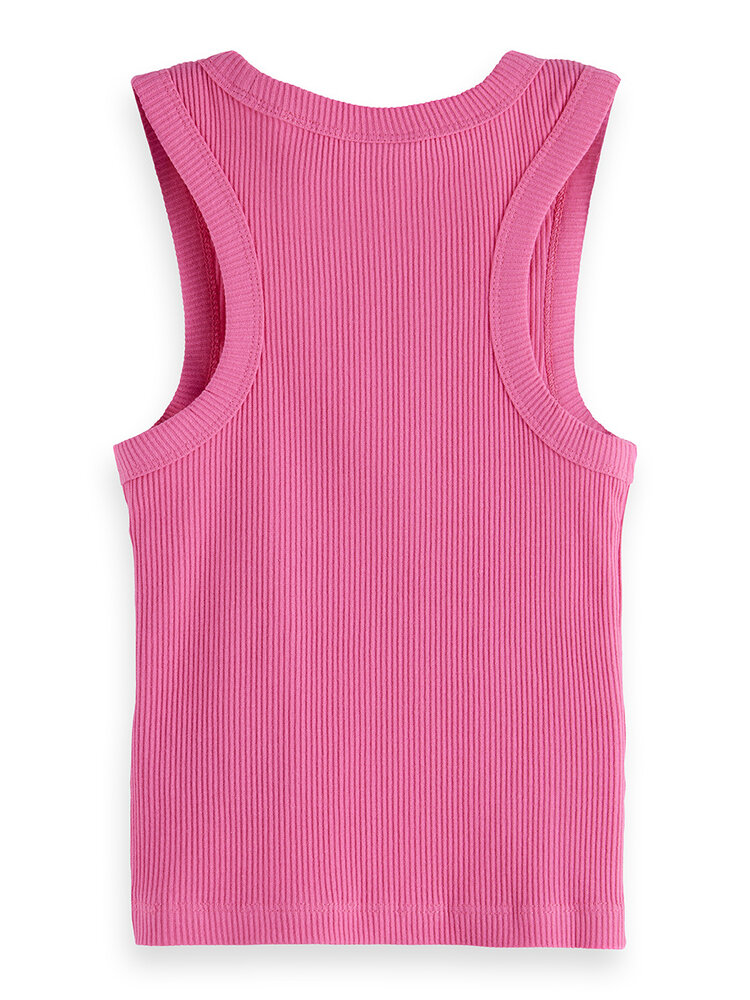 Scotch & Soda Ribbed Tank Top - Chateau Rose