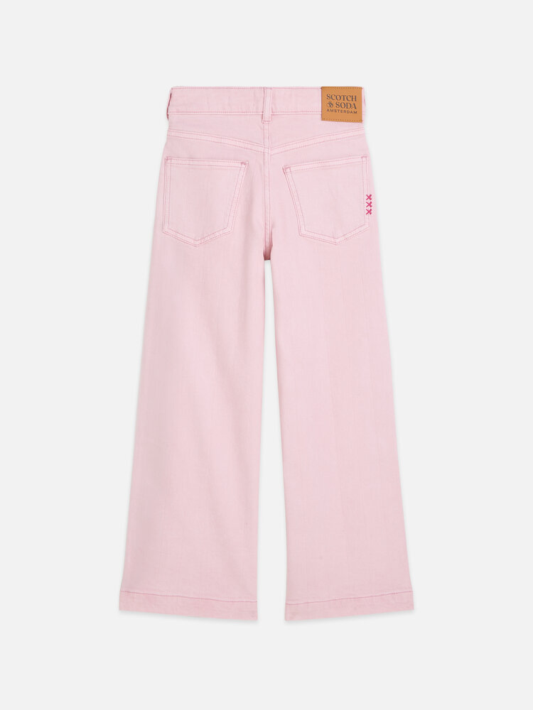 Scotch & Soda The Wave Wideleg Jeans - Lilac Snow