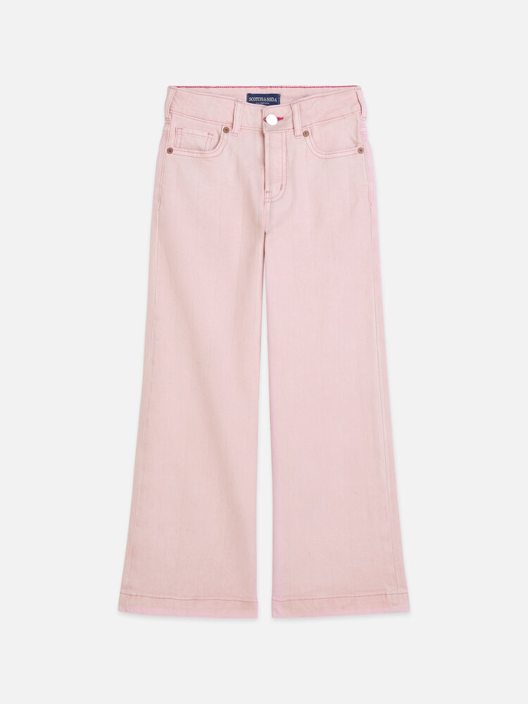 Scotch & Soda The Wave Wideleg Jeans - Lilac Snow