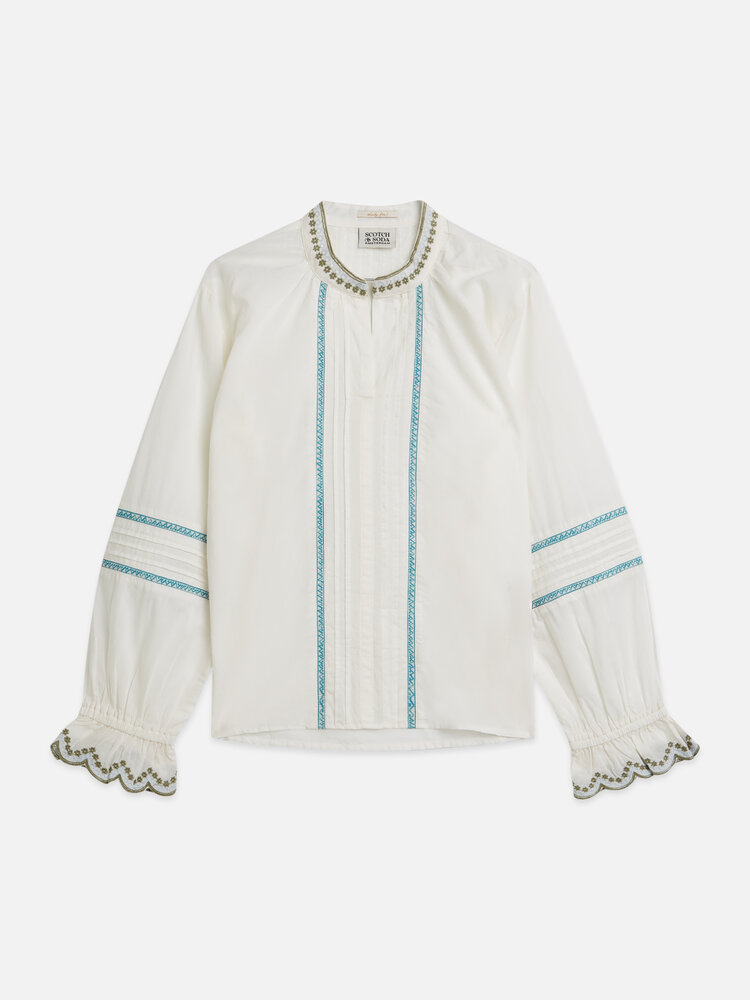 Scotch & Soda Cuff Longsleeve Shirt - Eggnog