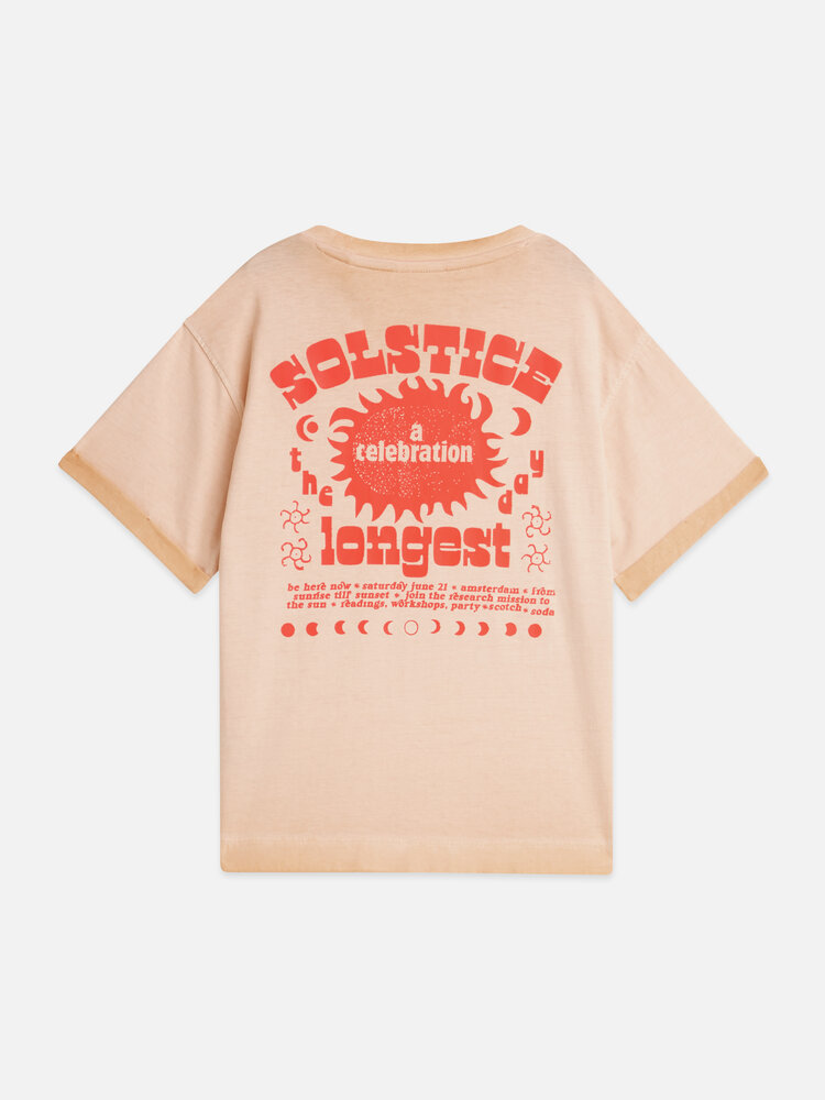 Scotch & Soda Front Artwork T-shirt - Coral Sands