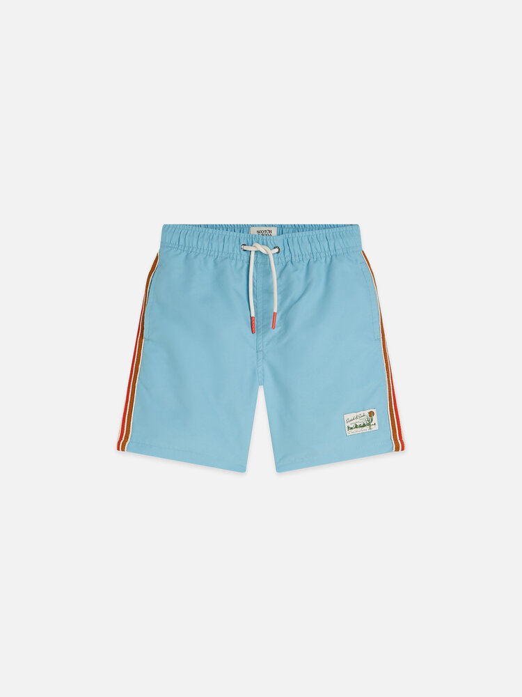 Scotch & Soda Magic Midlength Swim Shorts - Suns Milky Blue