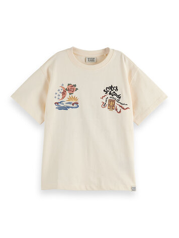 Scotch & Soda The 40th Anniversary T-shirt - Eggnog