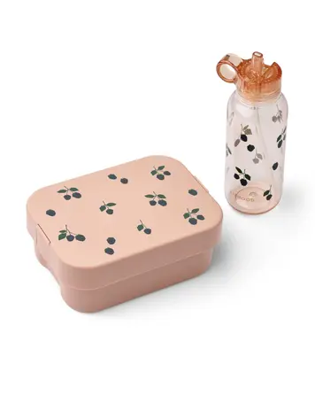 Liewood Chelsey Printed Lunchbox Set - Berry/Pale Tuscany