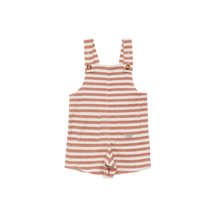 Donsje Amsterdam Dann Overalls - Rust/White Striped
