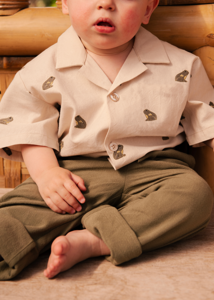 Donsje Amsterdam Decci Shirt Frogs - Warm White