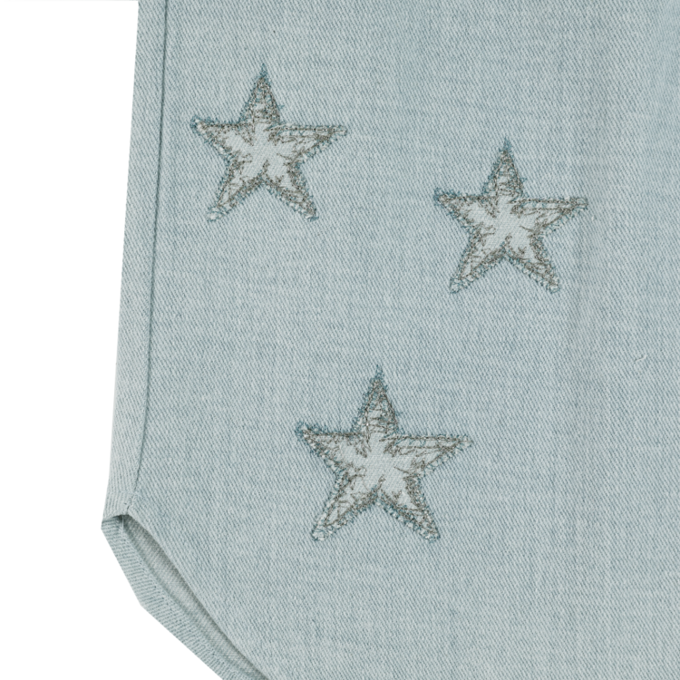 Donsje Amsterdam Hauke Denim Trousers Stars - Ice Blue