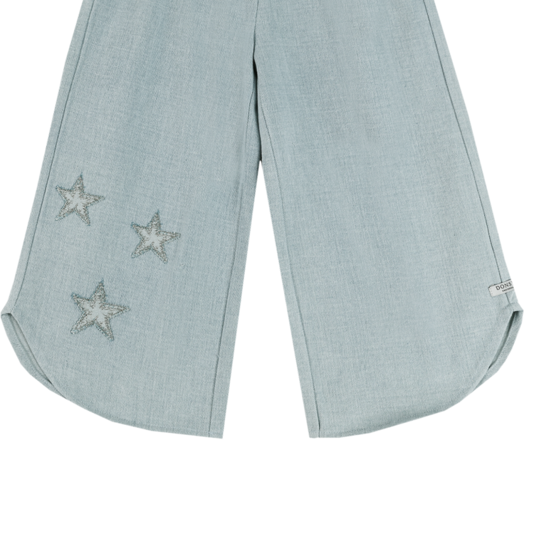 Donsje Amsterdam Hauke Denim Trousers Stars - Ice Blue