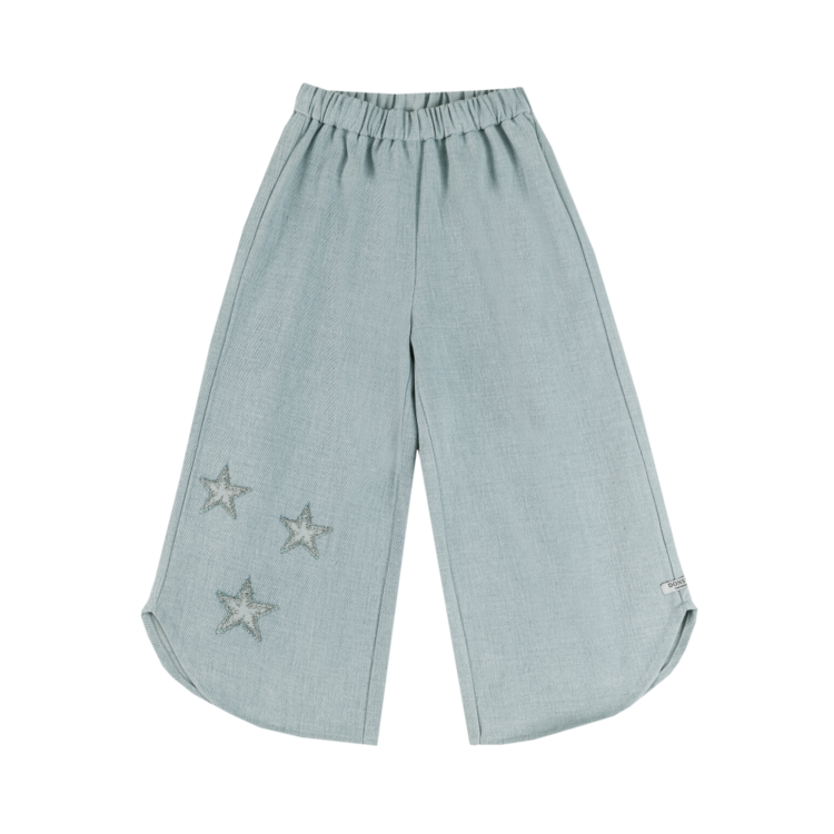 Donsje Amsterdam Hauke Denim Trousers Stars - Ice Blue
